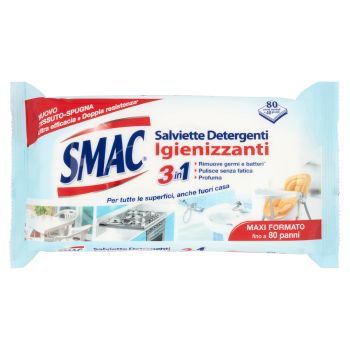 Smac Salviette Igienizzanti 3 In 1  80 Pezzi
