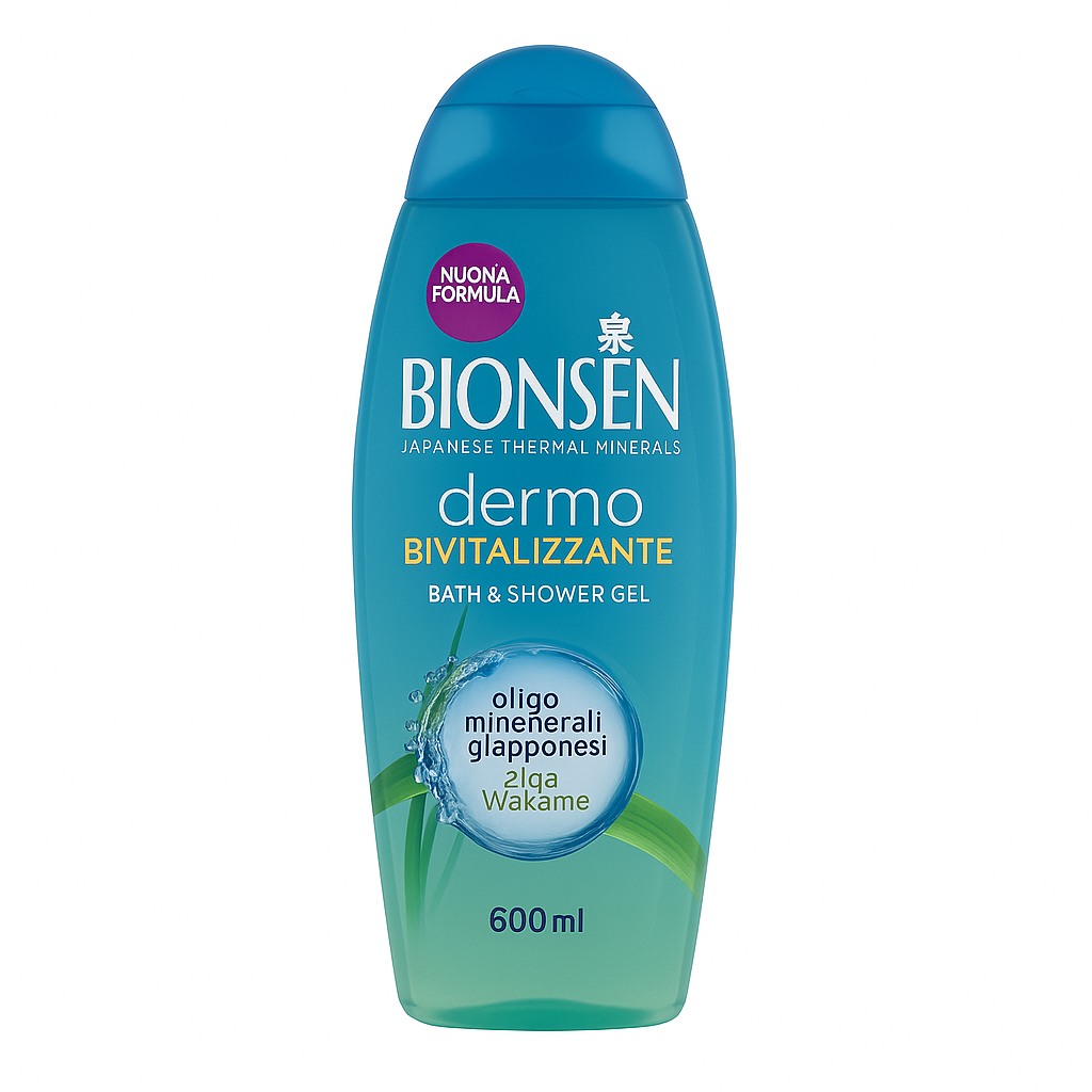 Bionsen Bagnodoccia Dermo Rivitalizzante Oligominerali Termali Giapponesi & Alga Wakame | 600 ml