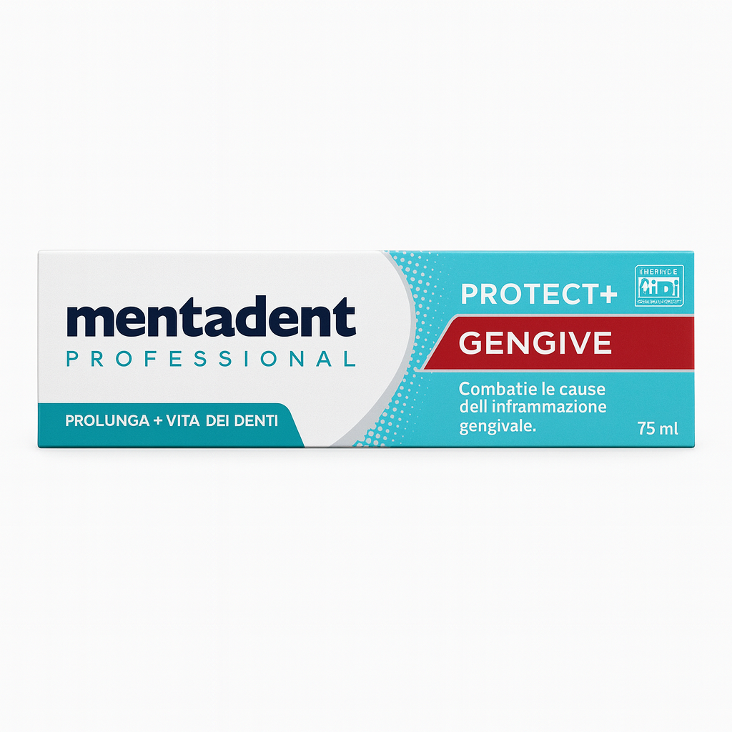 Mentadent Dentifricio Protect+ Gengive Combatte l’Infiammazione Gengivale | 75 ml