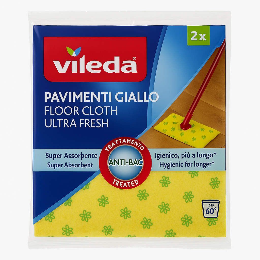 Panno Vileda Pavimenti Giallo Ultra Fresh | 2pz