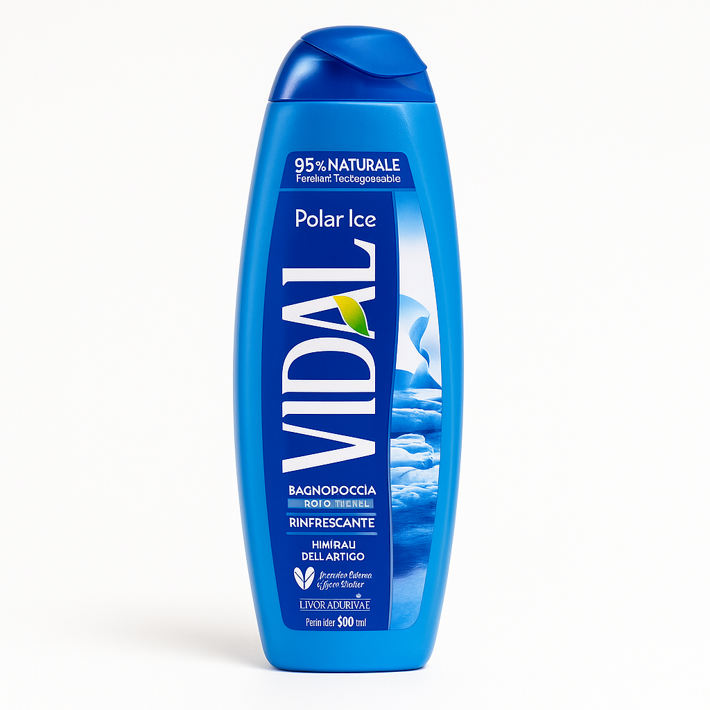 Vidal Bagnodoccia Polar Ice Rinfrescante Minerali dell’Artico | 500 ml