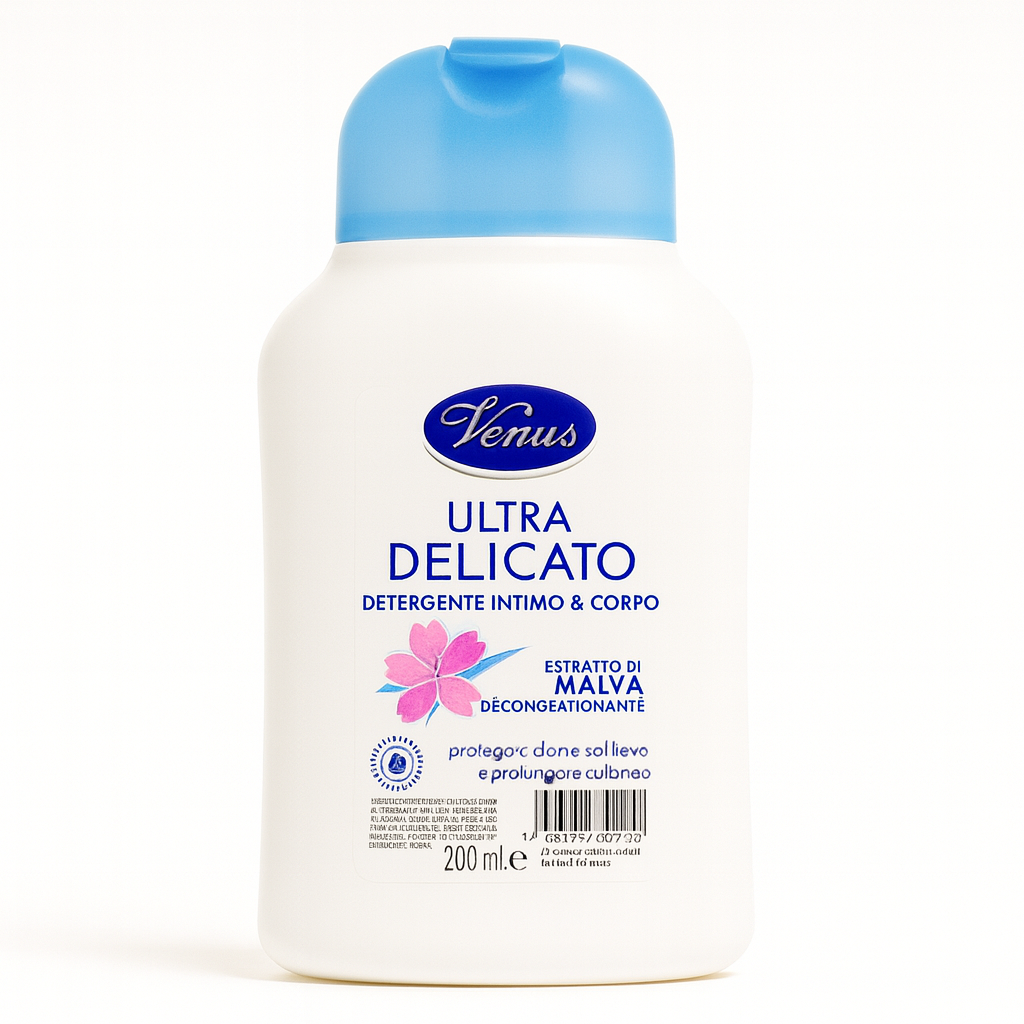 Venus Ultra Delicato Detergente Intimo & Corpo Estratto di Malva | 200 ml