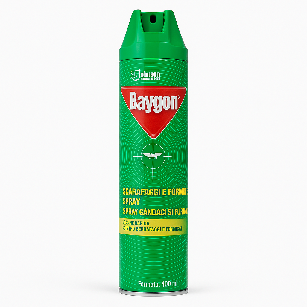 Baygon Scarafaggi e Formiche Spray Rapid Action | 400 ml