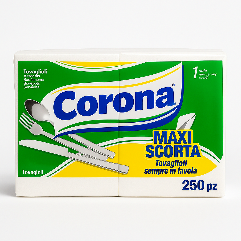 Corona Maxi Scorta Tovaglioli 1 Velo | 250 pz