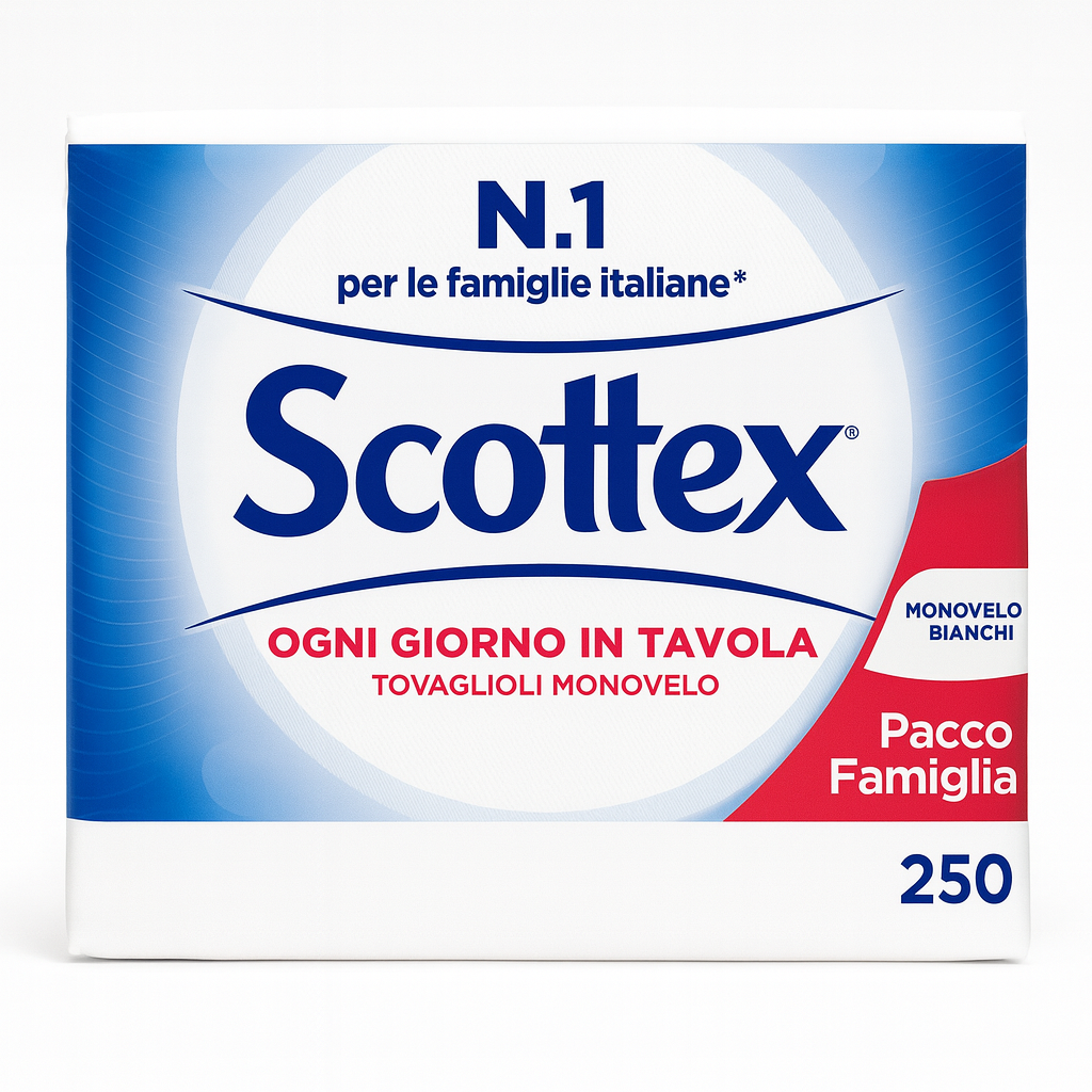 Scottex Tovaglioli Monovelo Pacco Famiglia | 250 pz