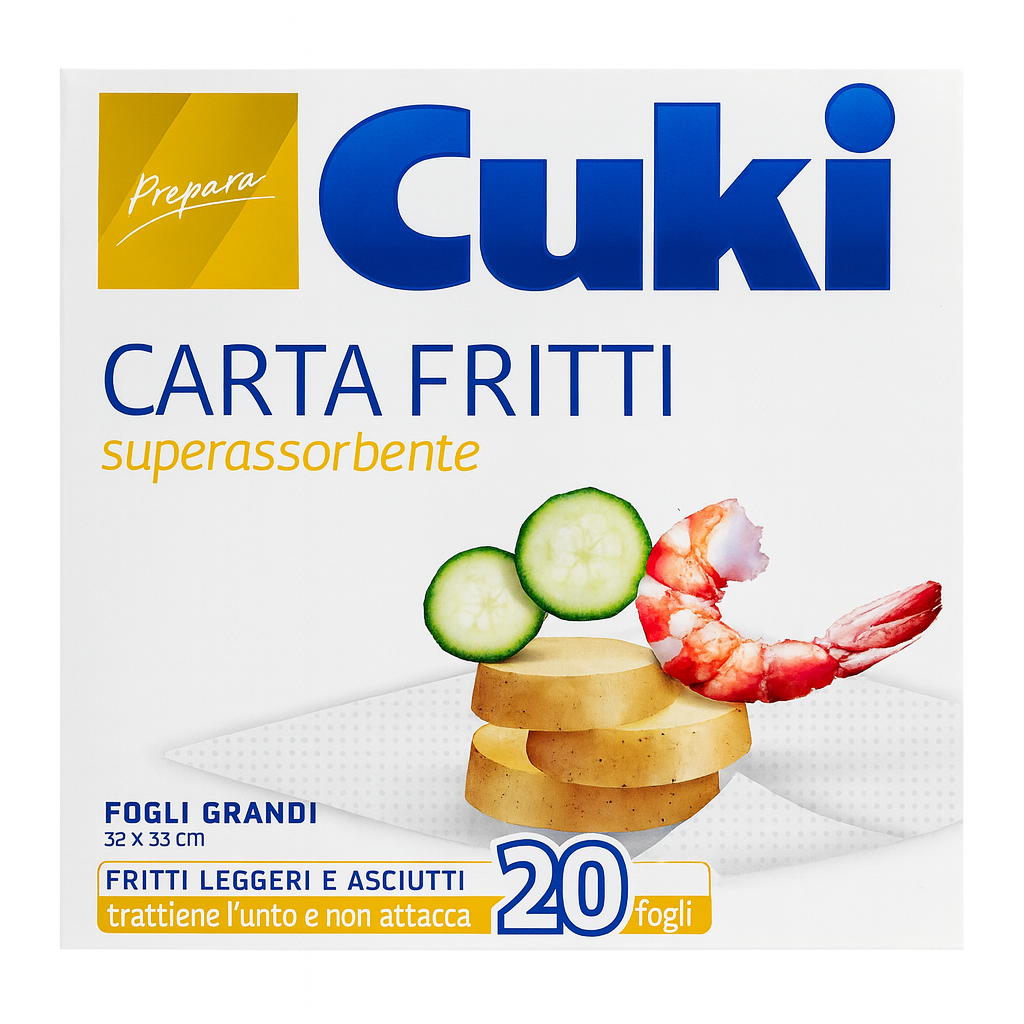 Cuki Carta Fritti Superassorbente | 20 fogli