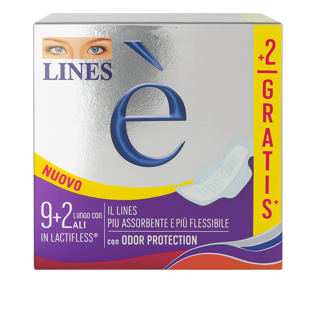Lines Notte con Ali Odor Protection | 9+2 pz