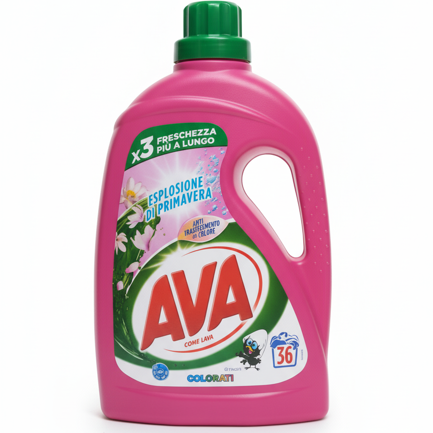 AVA Esplosione di Primavera Detergente Lavatrice | 36 Lavaggi