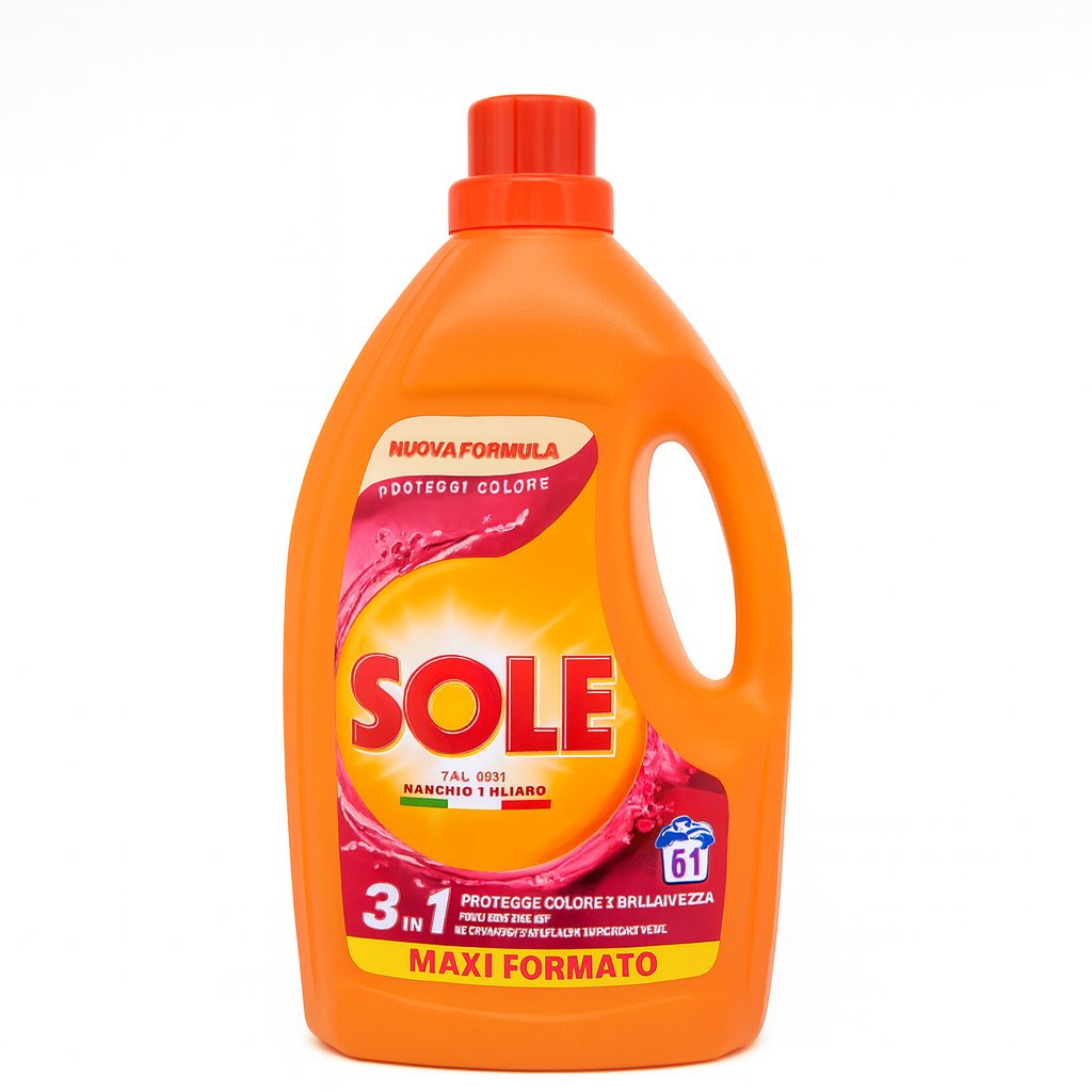 Sole Proteggi Colore 3in1 Detergente Lavatrice | 61 Lavaggi