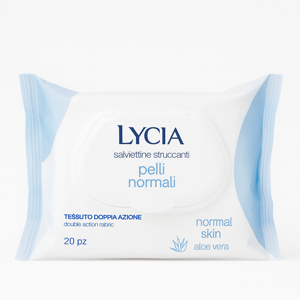 Lycia Salviettine Struccanti Pelli Normali | 20 pz