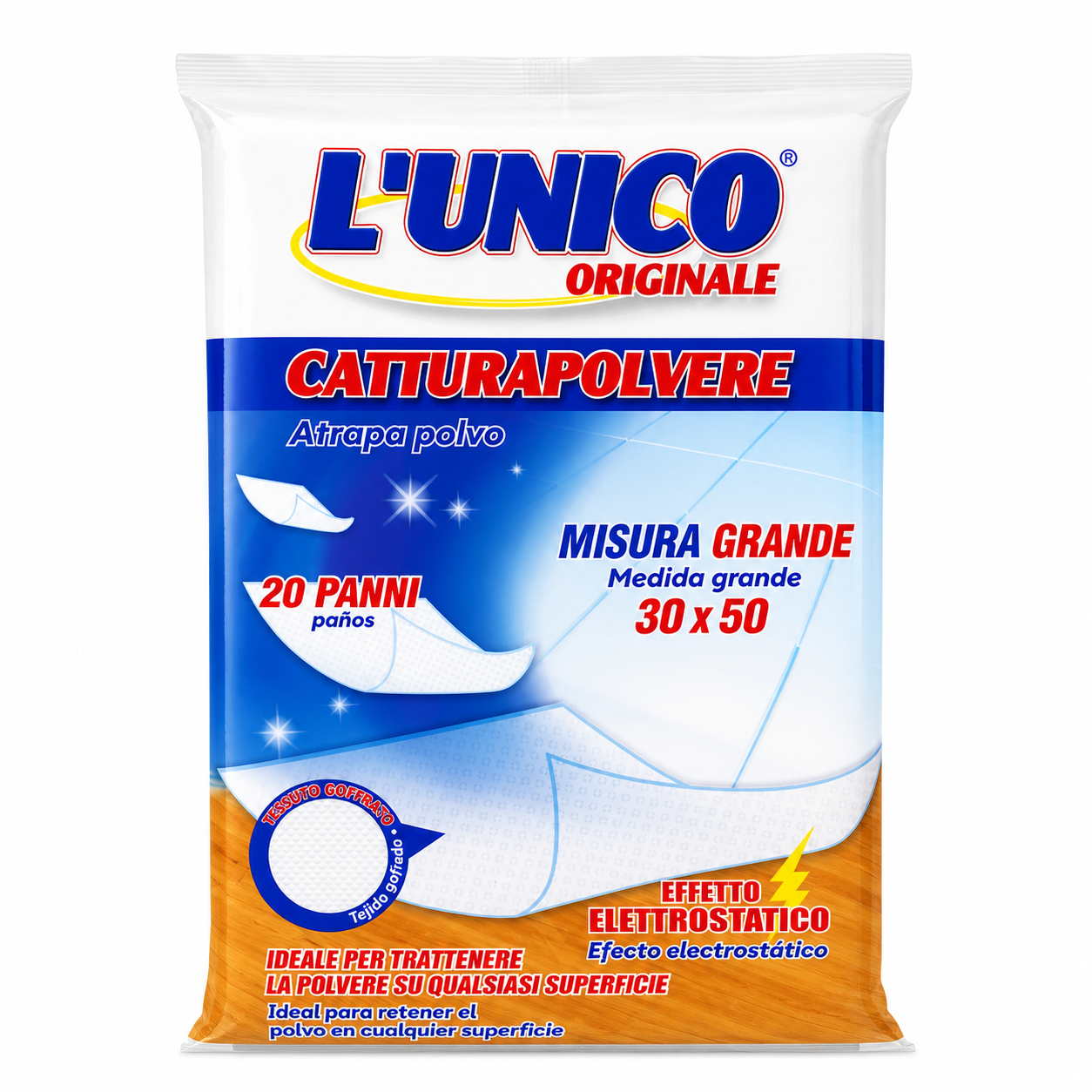 L'Unico Catturapolvere 30x50 | 20 panni