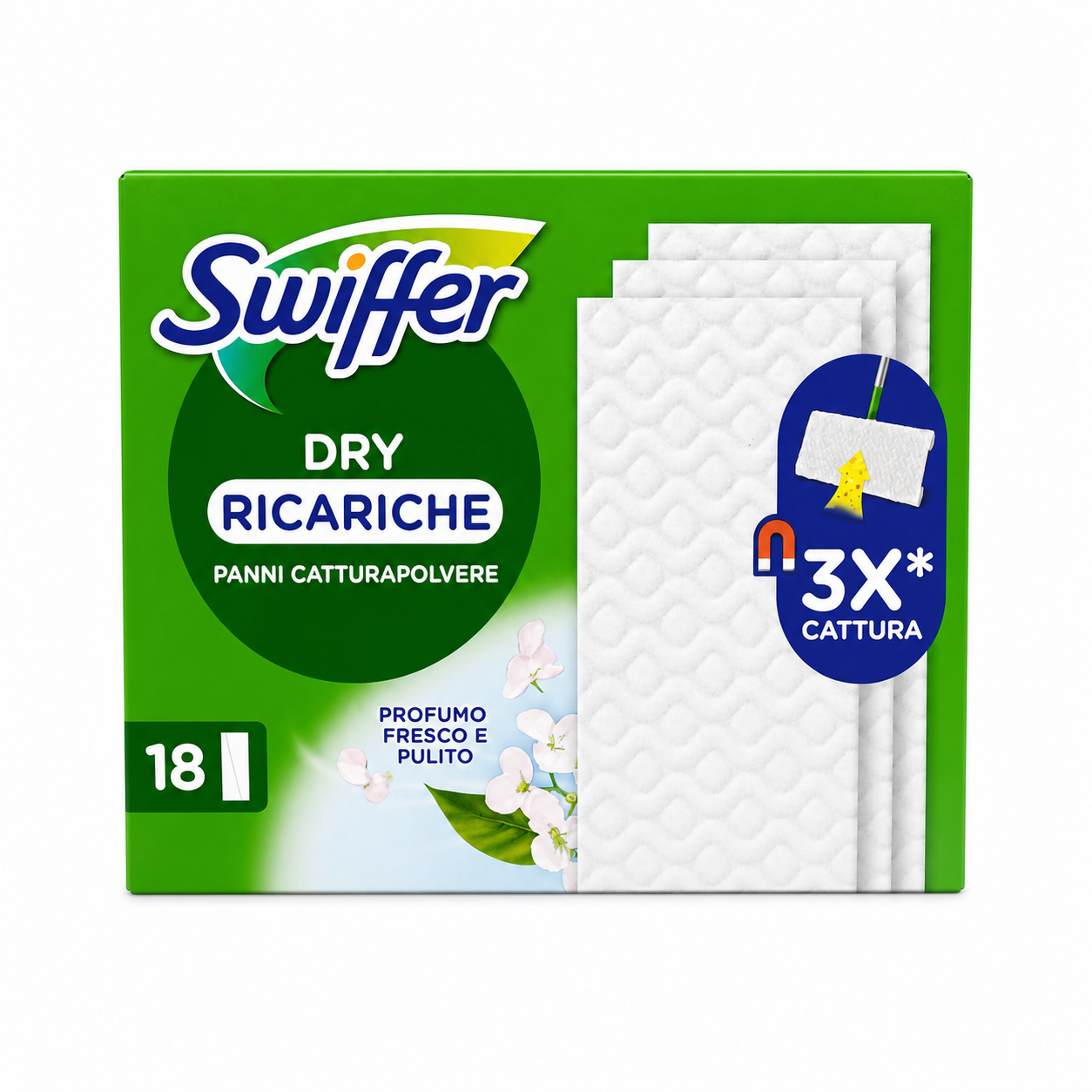 Swiffer Dry Ricariche Catturapolvere | 18 panni