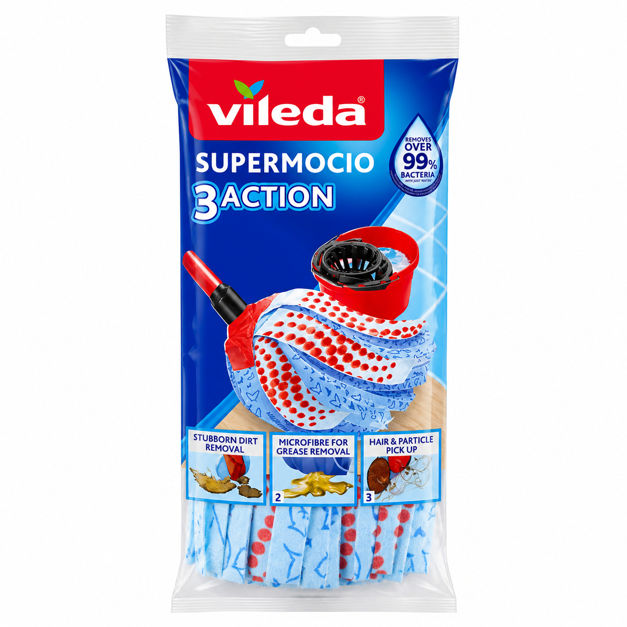 Vileda SuperMocio 3Action Ricambio Mop | 1pz