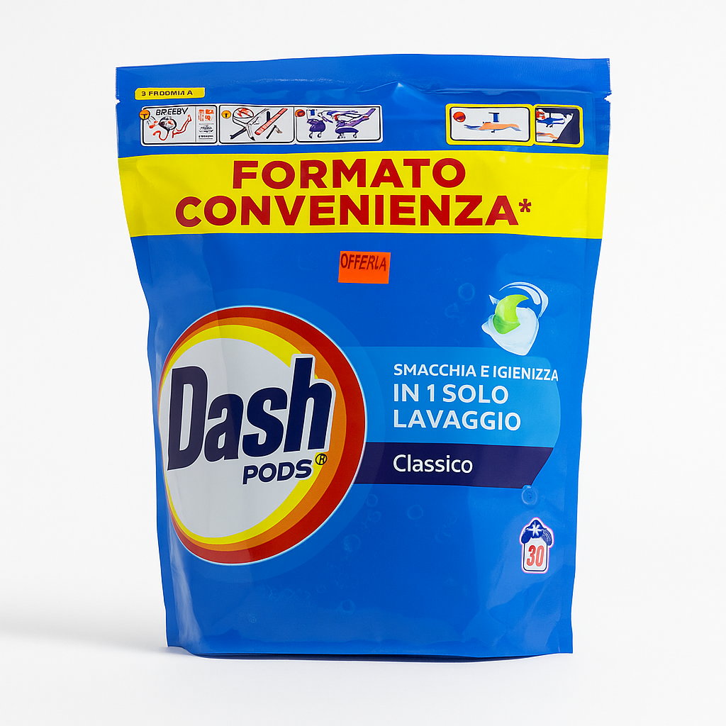 Dash Pods Classico Lavatrice | 50 Lavaggi