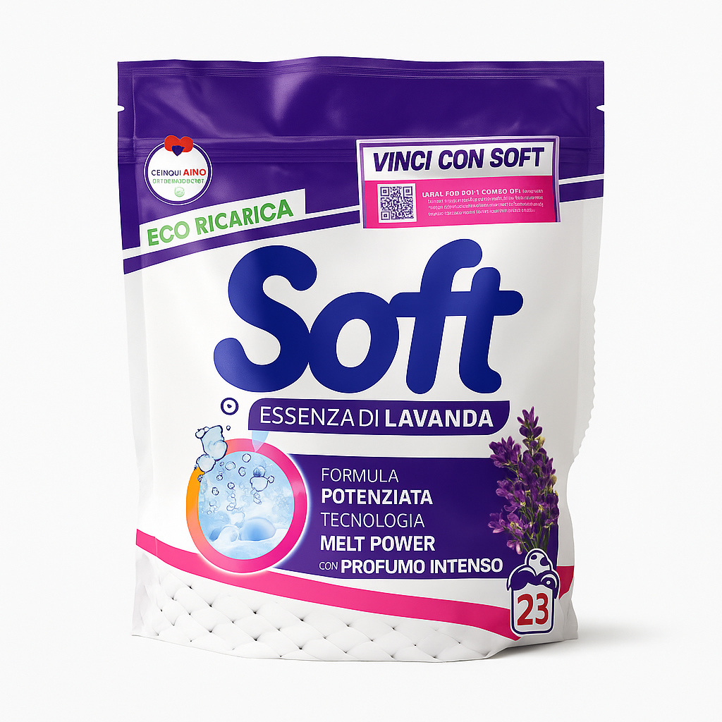 Soft Eco Ricarica Essenza di Lavanda | 22 Lavaggi