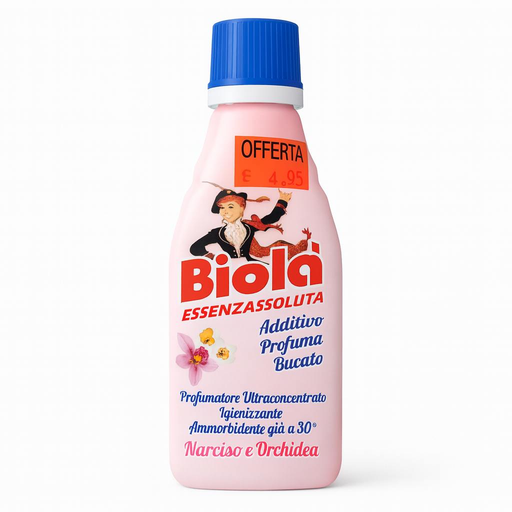 Biolà Essenzassoluta Narciso e Orchidea | Additivo Profuma Bucato 300 ml - 42 lavaggi