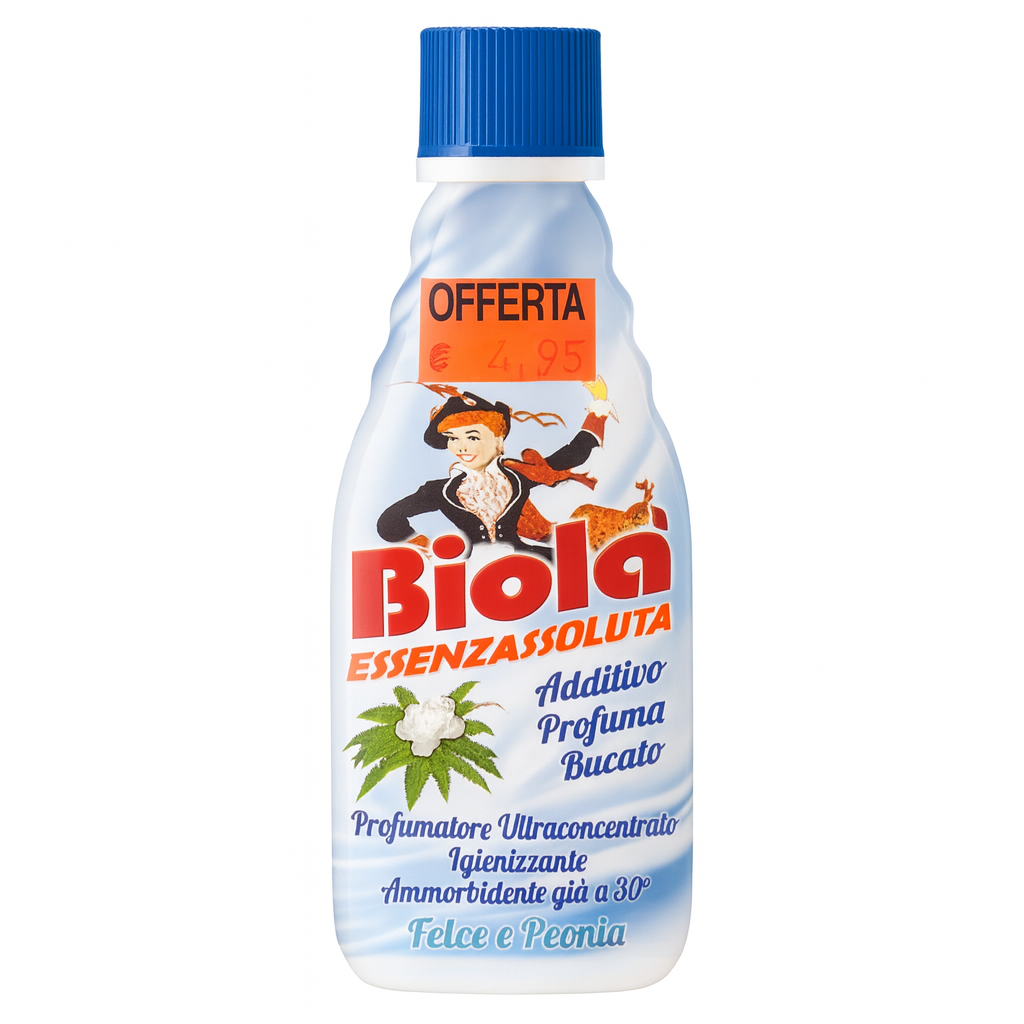 Biolà Essenzassoluta Felce e Peonia | Additivo Profuma Bucato 300 ml - 42 lavaggi