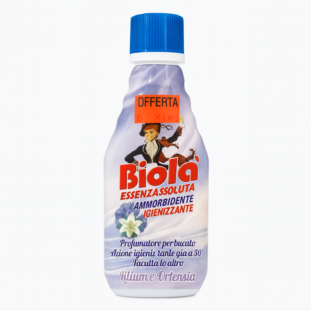 Biolà Essenzassoluta Lilium e Ortensia | Ammorbidente Igienizzante 300 ml - 42 lavaggi