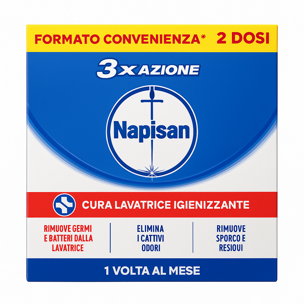 Napisan Cura Lavatrice Igienizzante | 2 Dosi