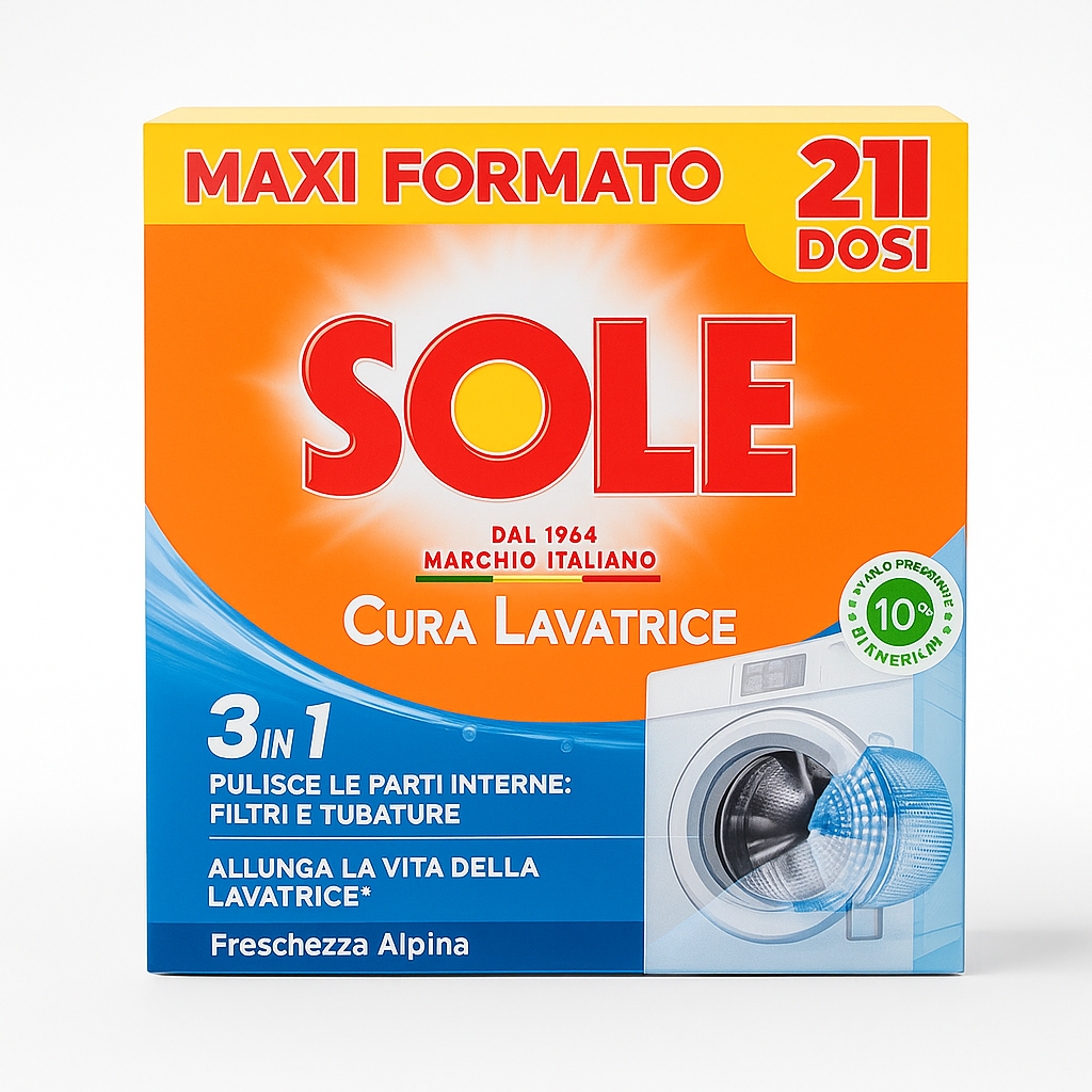Sole Cura Lavatrice 3 in 1 | 2 Dosi Alpina