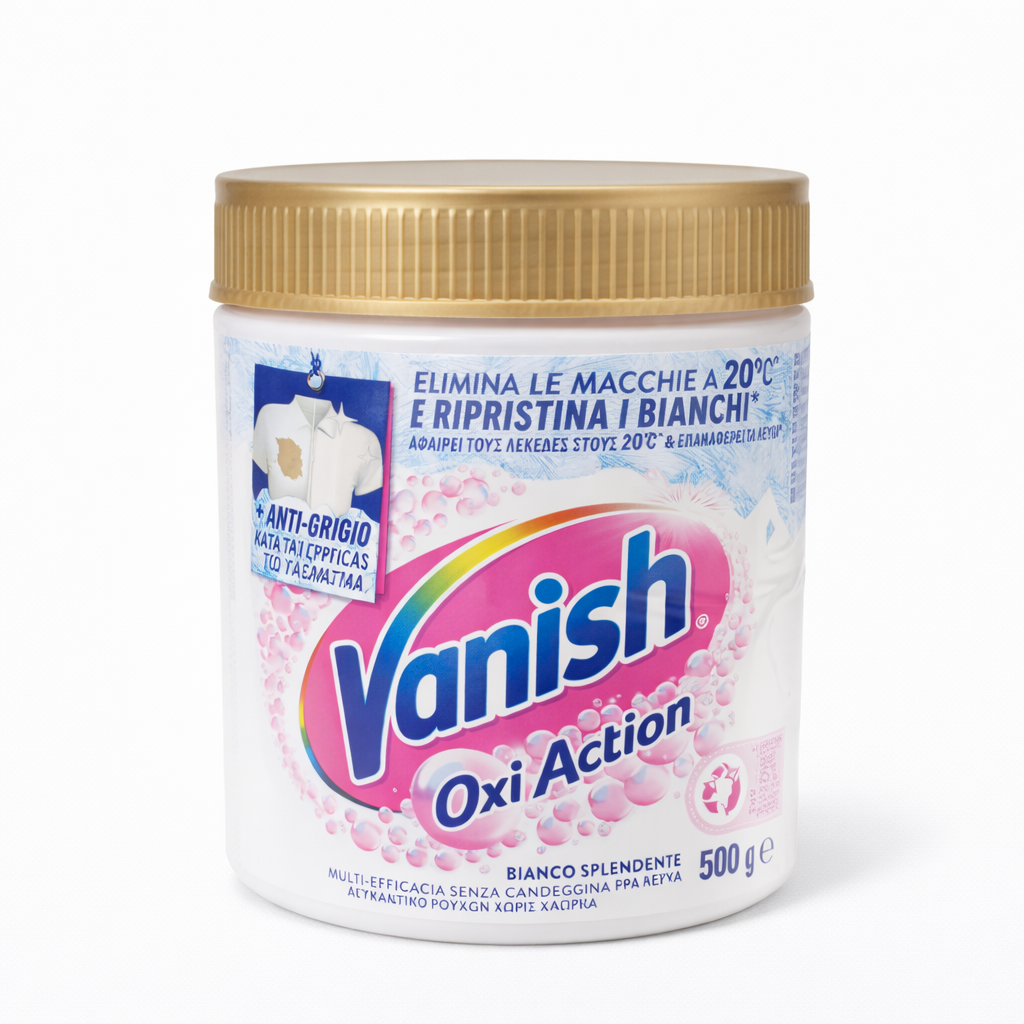 Vanish Oxi Action Smacchiatore Polvere Bianco Splendente 500 g
