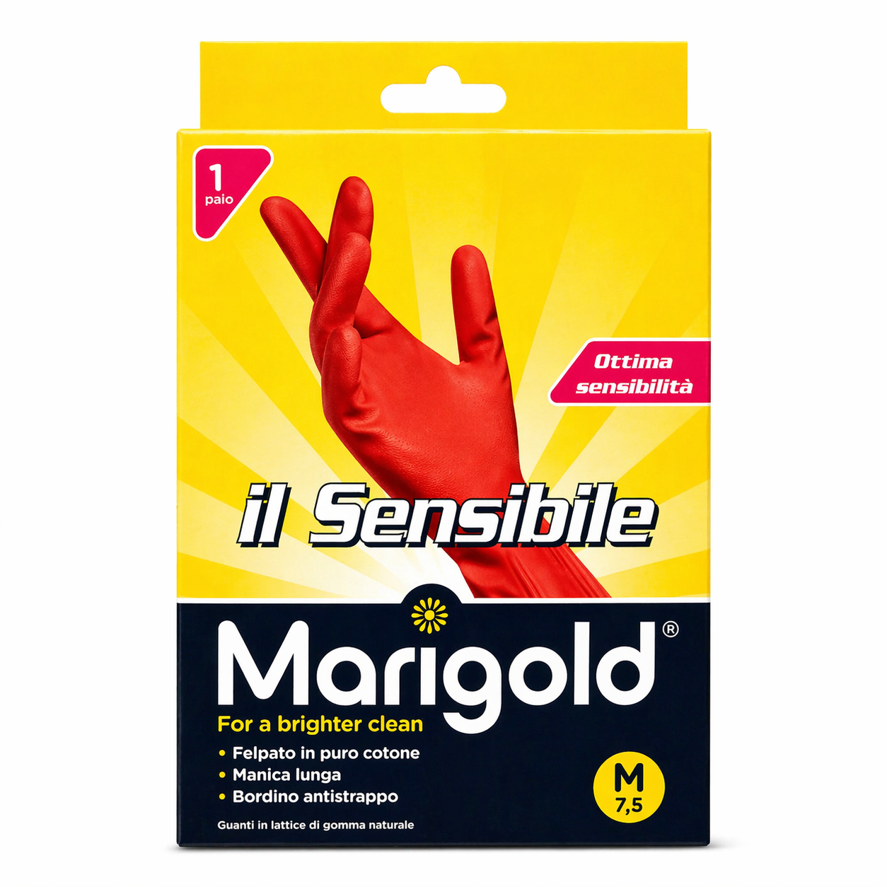 Marigold Il Sensibile Guanti Lattice Taglia M (7,5)