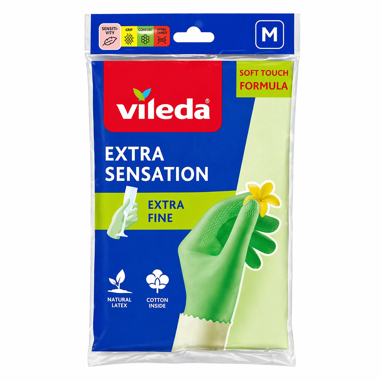 Vileda Extra Sensation Guanti Lattice Taglia M