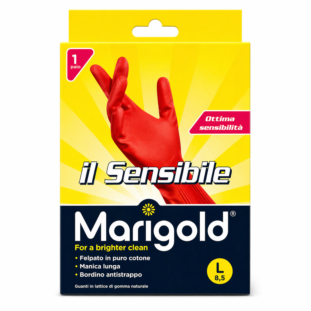 Marigold Il Sensibile Guanti Lattice Taglia L (8,5)