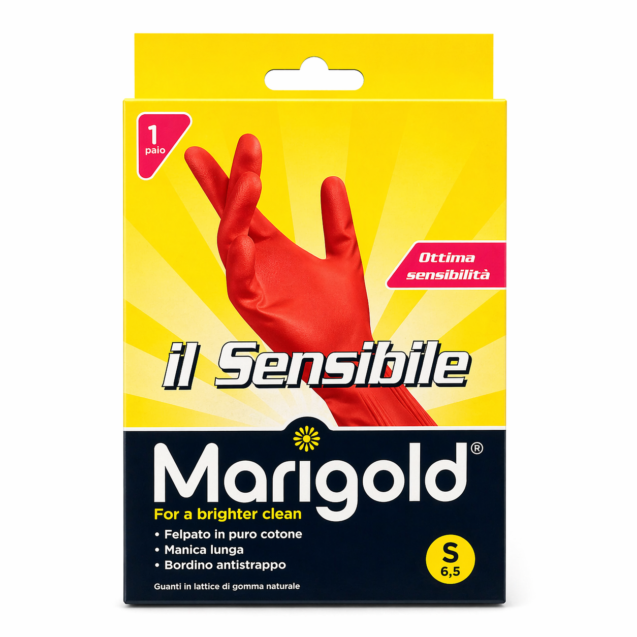 Marigold Il Sensibile Guanti Lattice Taglia S (6½)