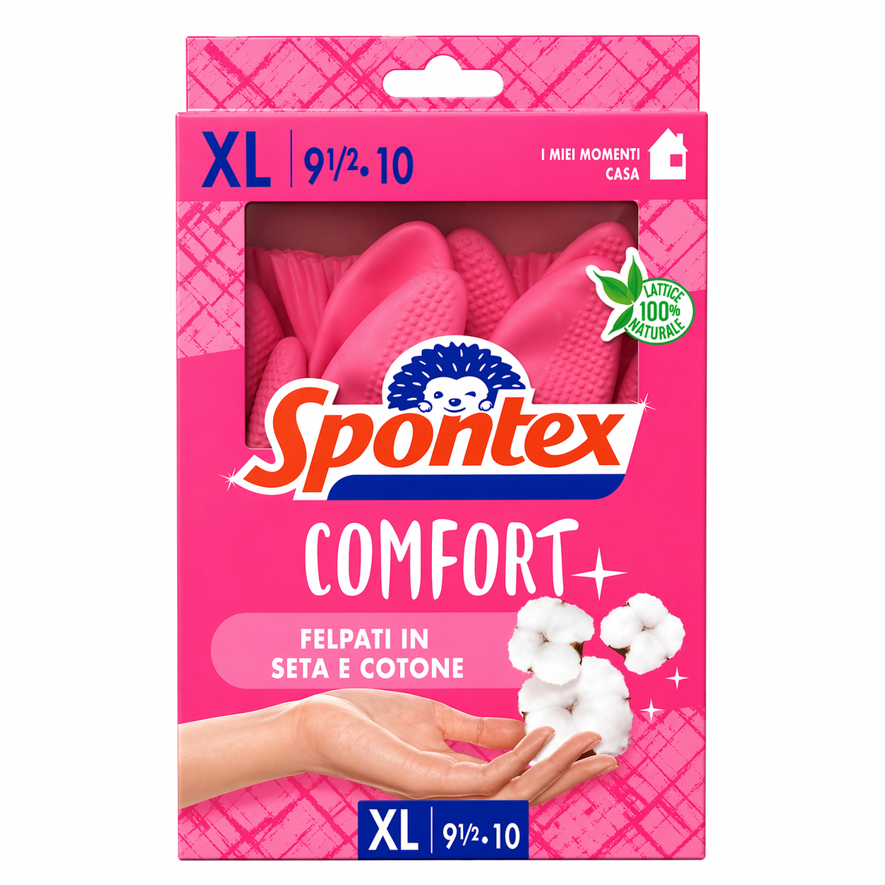 Spontex Comfort+ Guanti Lattice Taglia XL (9½–10)