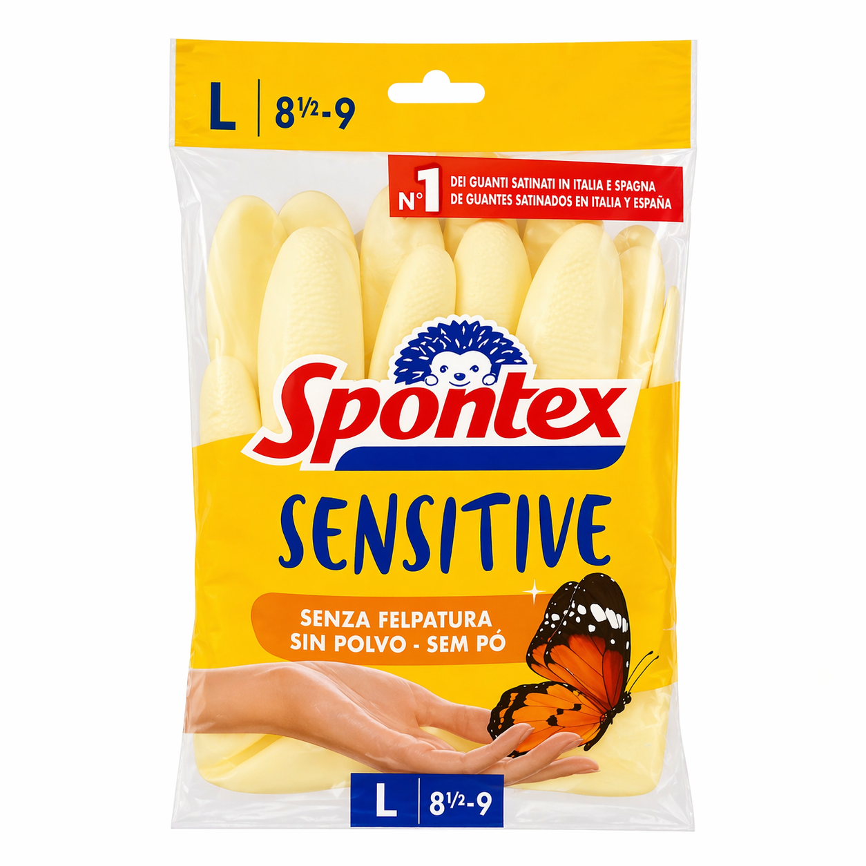 Spontex Sensitive Guanti Lattice Taglia L (8½–9)