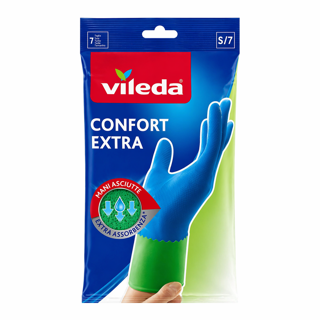 Vileda Comfort Extra Guanti Lattice Taglia S (7)