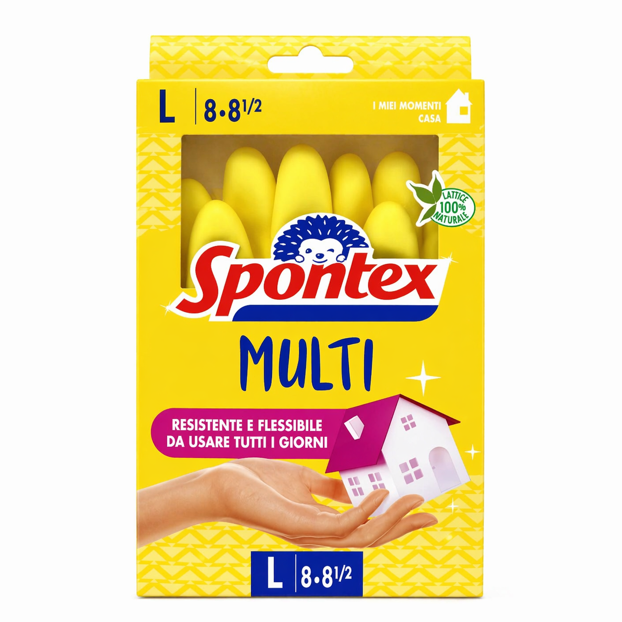Spontex Multi Guanti Lattice Taglia L (8–8½)
