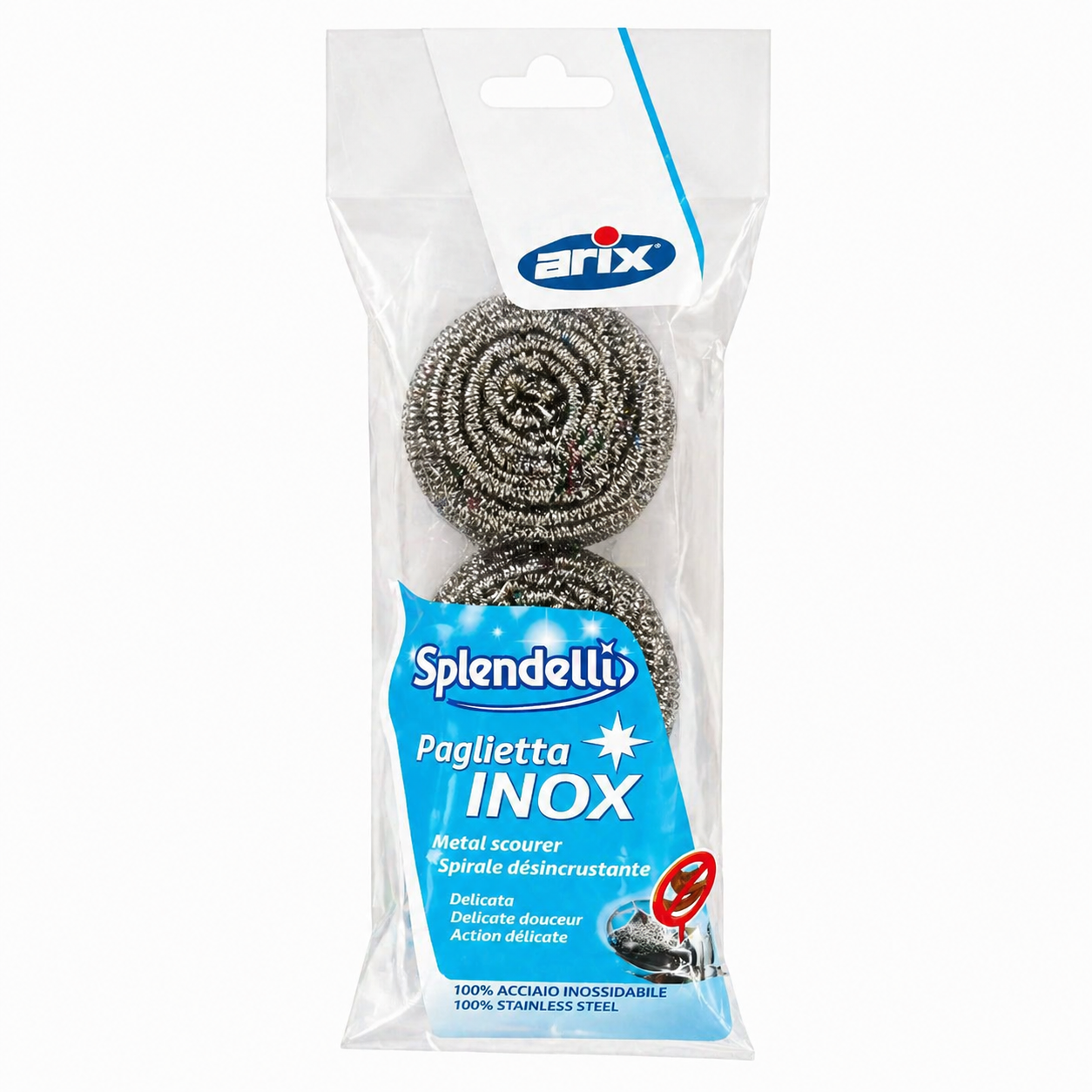 Splendelli Paglietta Inox Spirale