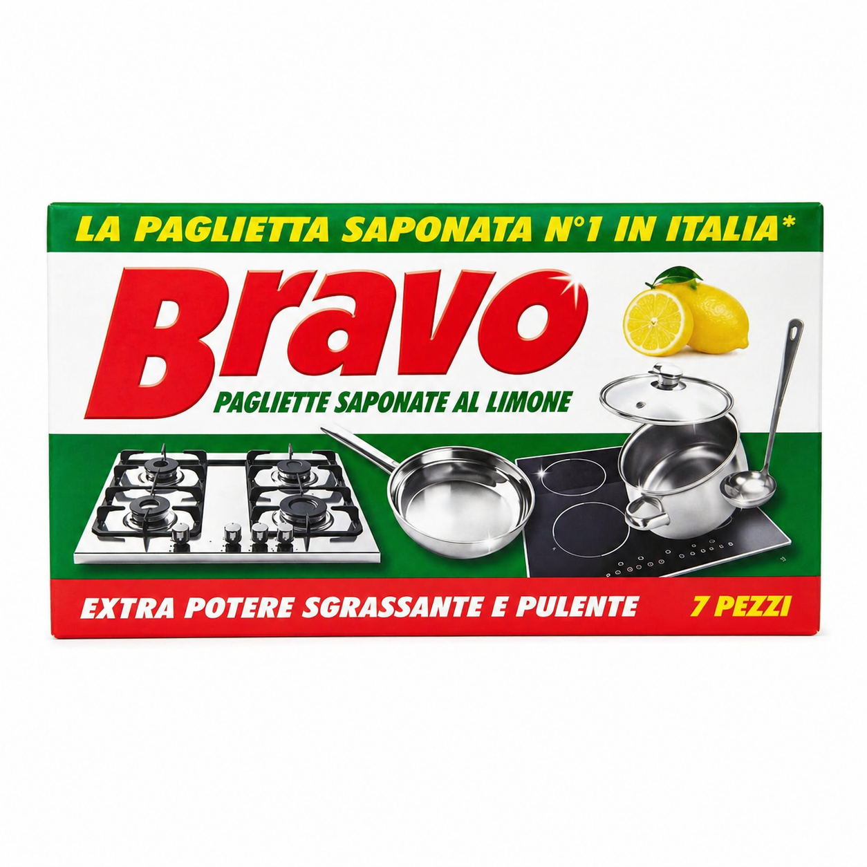 Bravo Pagliette Saponate al Limone | 7pz