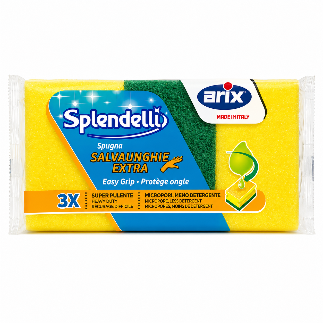Splendelli Spugna Salvaunghie Extra | 3pz