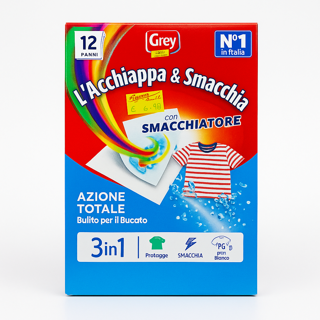 Grey L'Acchiappa & Smacchia 3in1 | 12 Panni
