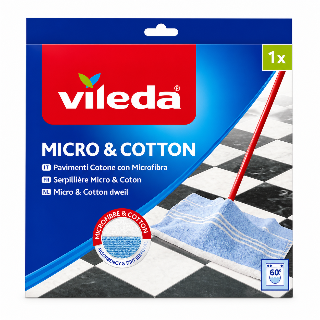 Vileda Micro & Cotton Panno Pavimenti | 1pz