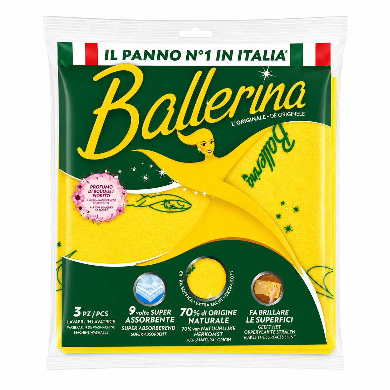 Ballerina Panni Multiuso Super Assorbenti | 3pz