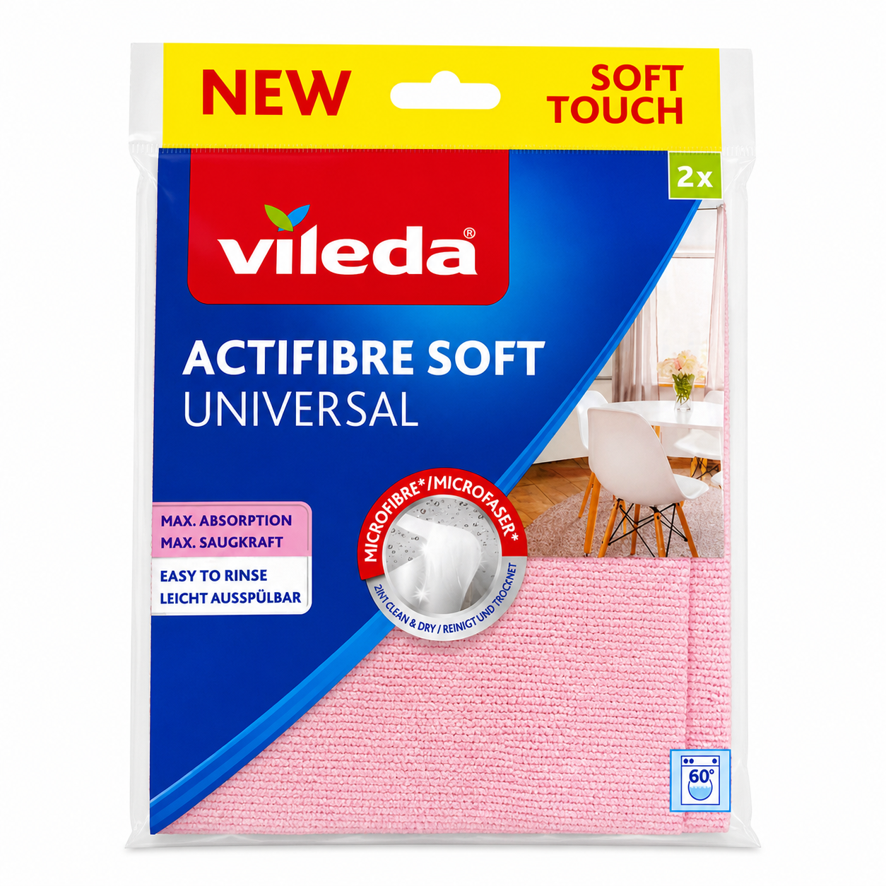 Vileda Actifibre Soft Universal Panno Microfibra | 2pz