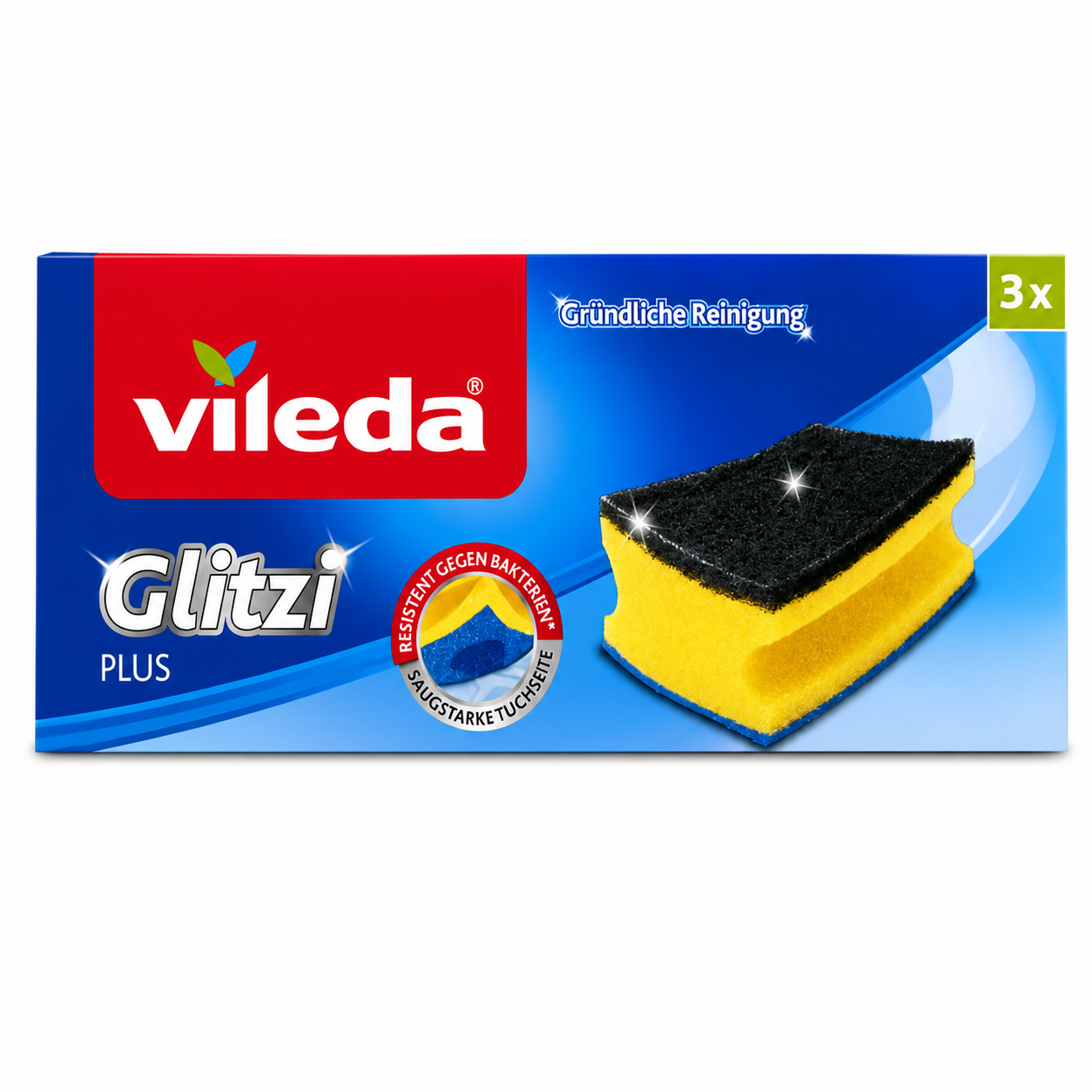 Vileda Glitzi Plus Spugne Abrasive | 3pz