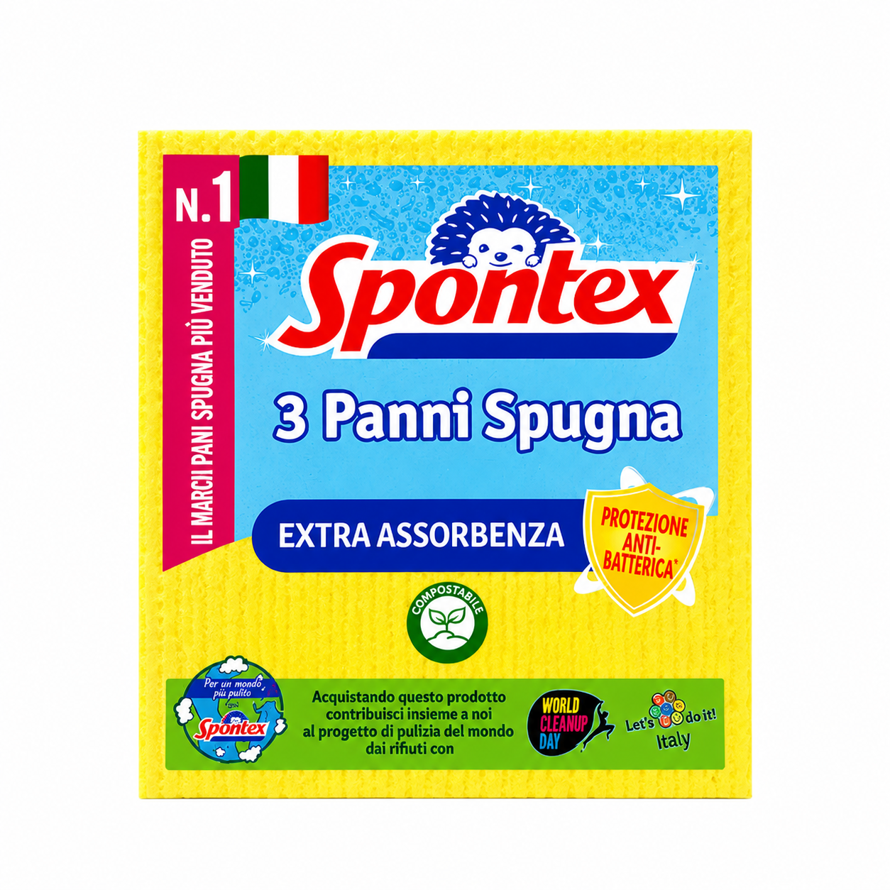 Spontex Panni Spugna Extra Assorbenza | 3pz