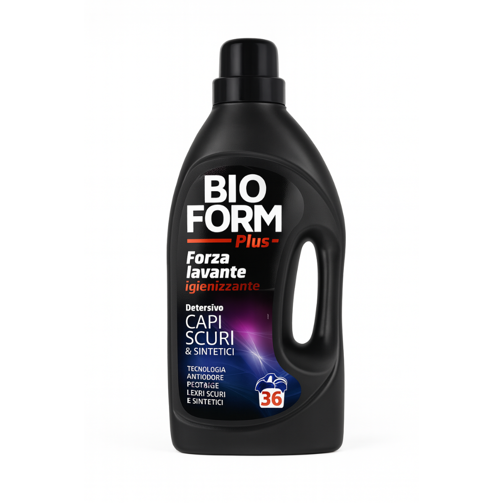 Bioform Plus Detersivo Capi Scuri & Sintetici Igienizzante | 36 Lavaggi