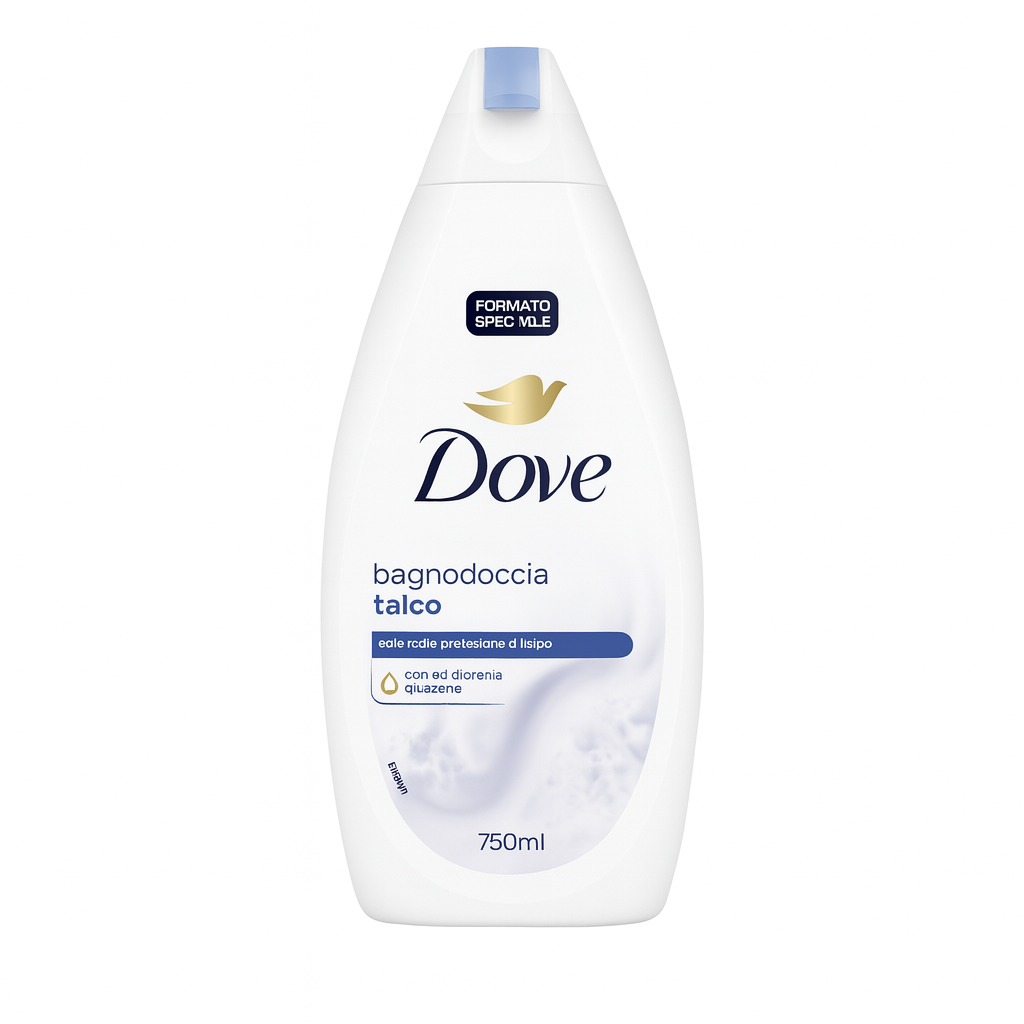 Dove Bagnodoccia Talco Idratazione e Delicatezza | 750 ml